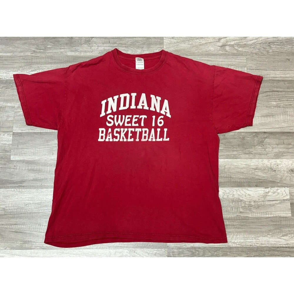 Vintage Y2K Indiana Hoosiers Sweet 16 March Madness Basketball T-Shirt Adult XL